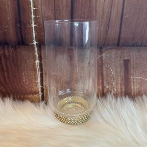 Highball Clear Glass with Rhinestone Design 6 in